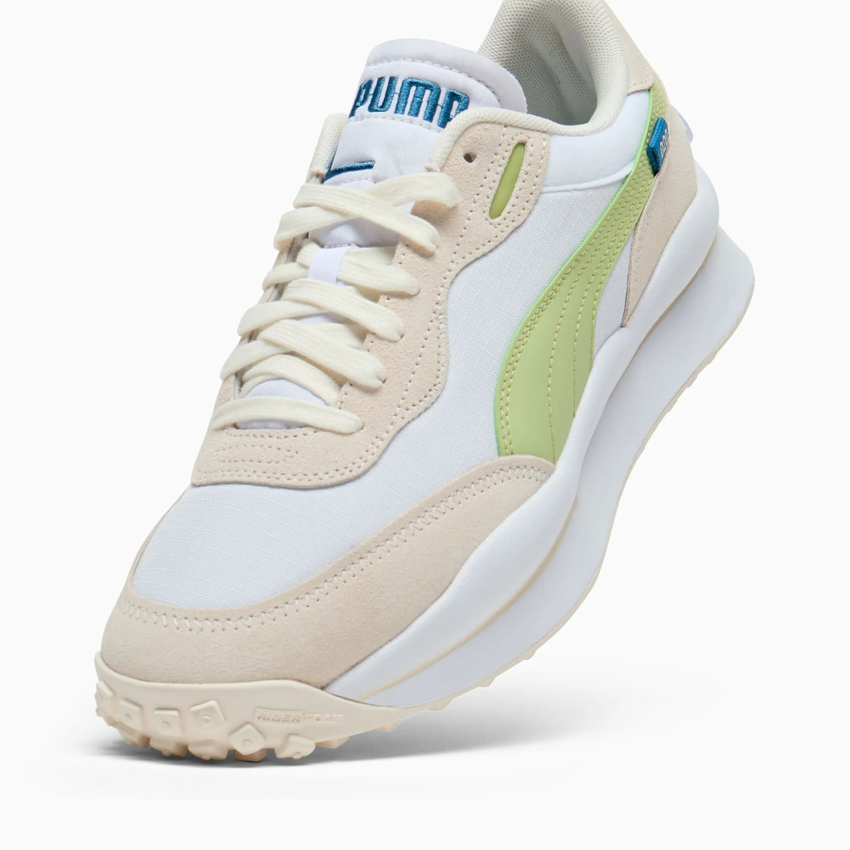 PUMA White-Blue Horizon-Pistachio Green