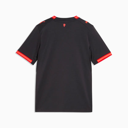 Flat Dark Gray-Glowing Red