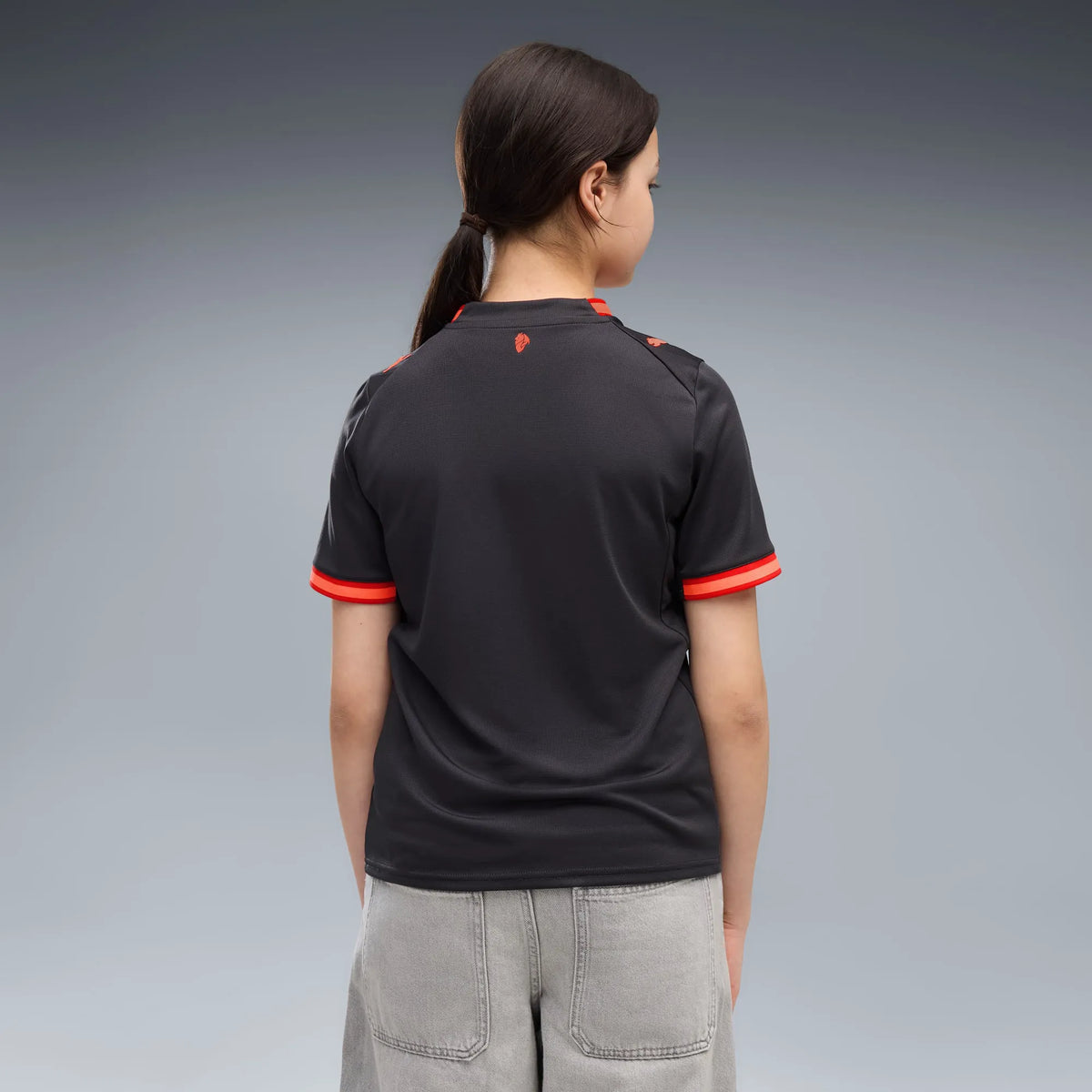 Flat Dark Gray-Glowing Red