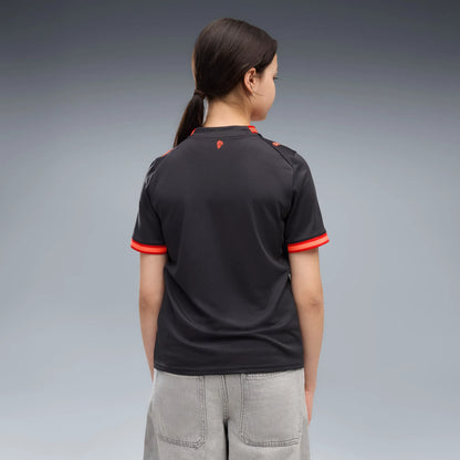 Flat Dark Gray-Glowing Red