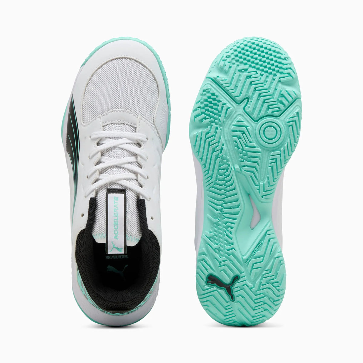 PUMA White-PUMA Black-Electric Peppermint