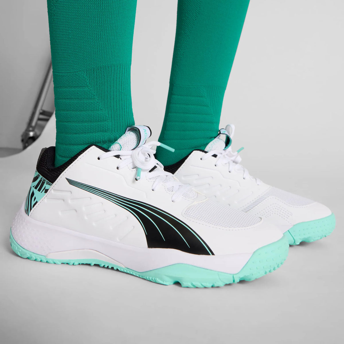 PUMA White-PUMA Black-Electric Peppermint