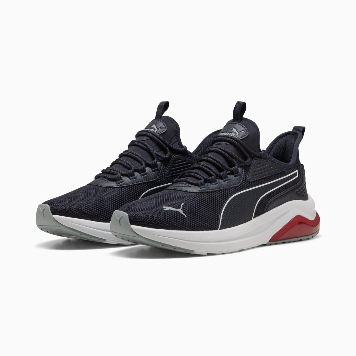 New Navy-PUMA White-Cool Mid Gray-Dark Crimson