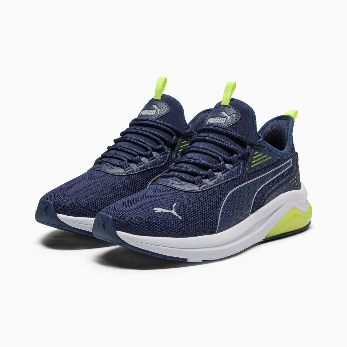 PUMA Navy-Cool Mid Gray-Electric Lime