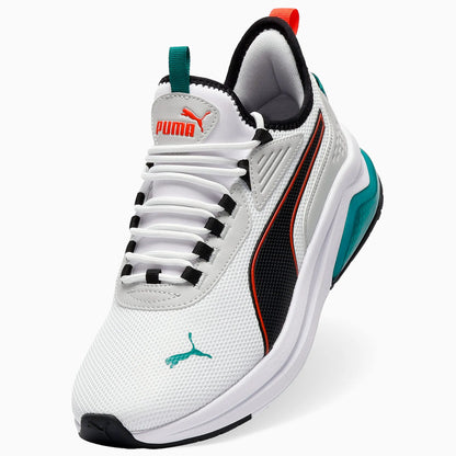 PUMA White-PUMA Black-Fierce Red