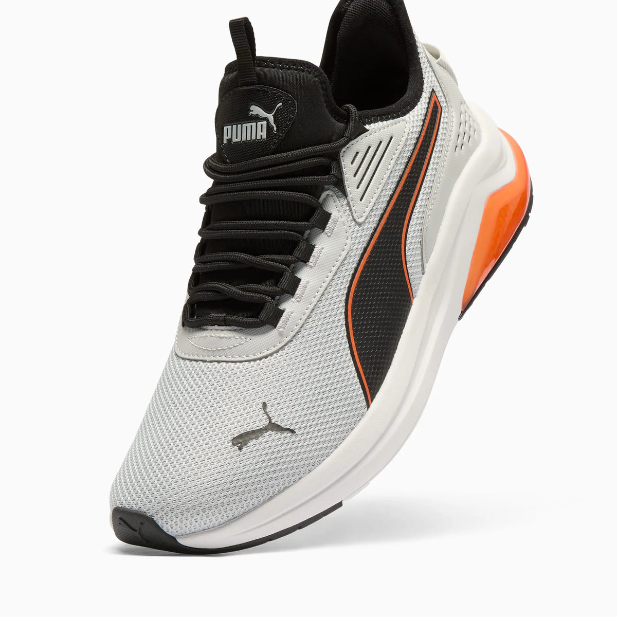 Flat Light Gray-PUMA Black-Rickie Orange
