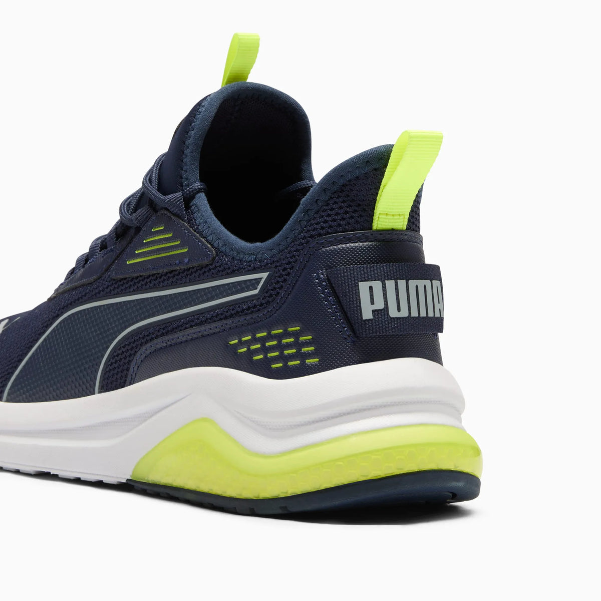 PUMA Navy-Cool Mid Gray-Electric Lime