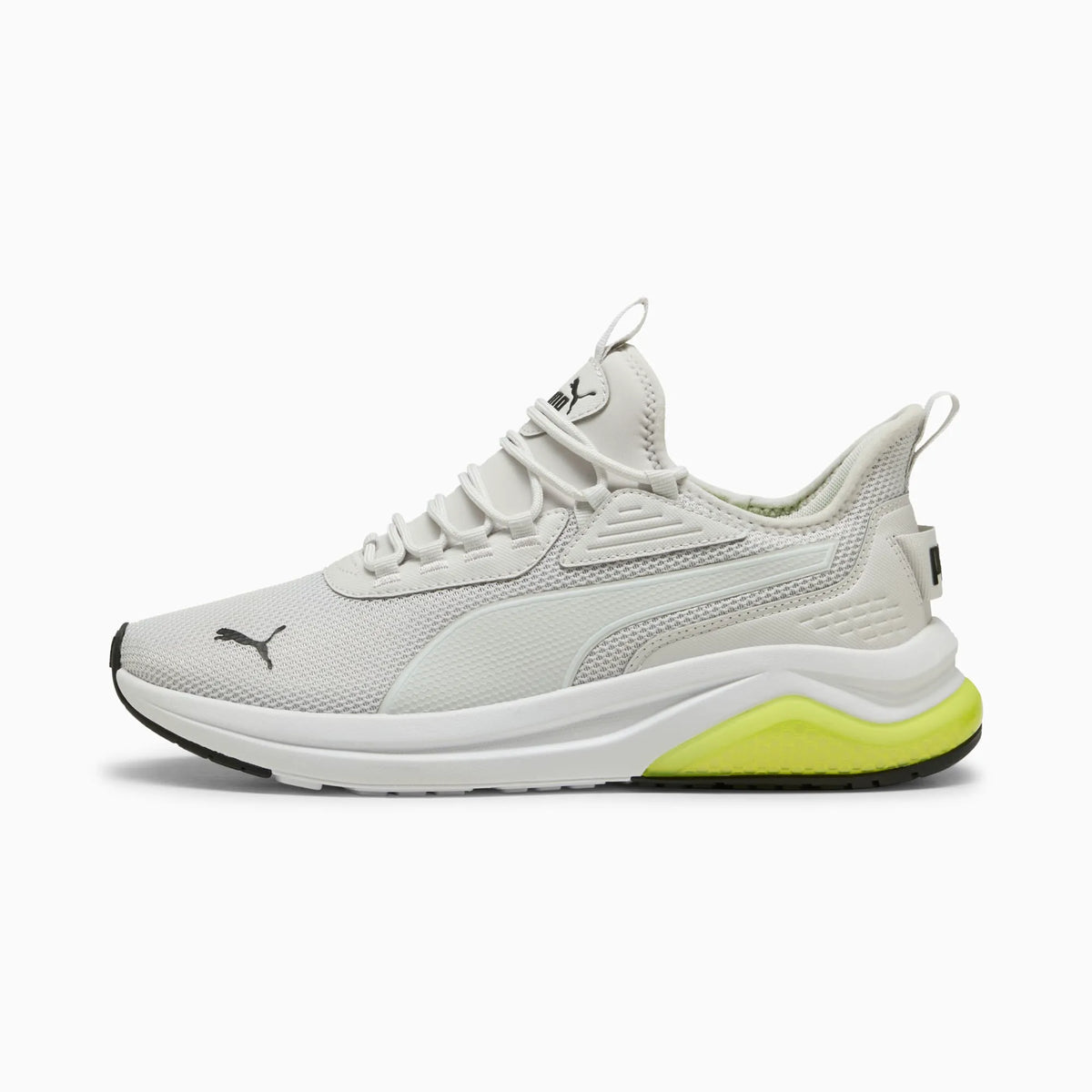 Feather Gray-PUMA White-PUMA Black-Lemon Sherbert