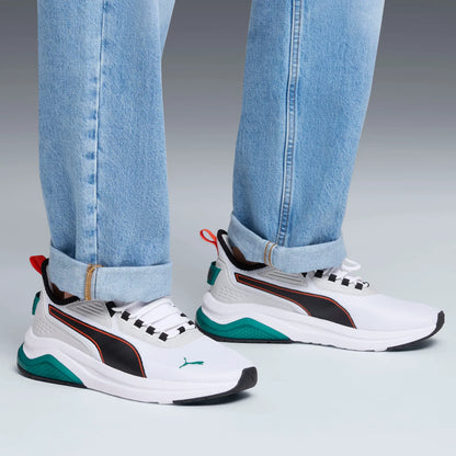 PUMA White-PUMA Black-Fierce Red