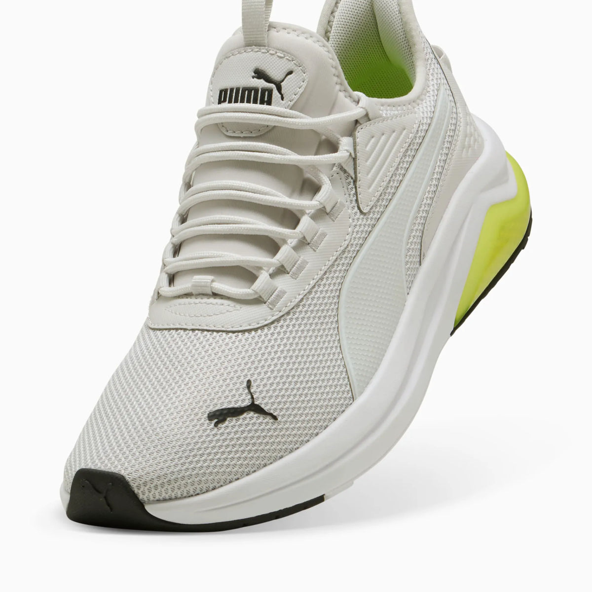 Feather Gray-PUMA White-PUMA Black-Lemon Sherbert