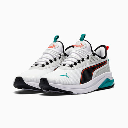 PUMA White-PUMA Black-Fierce Red