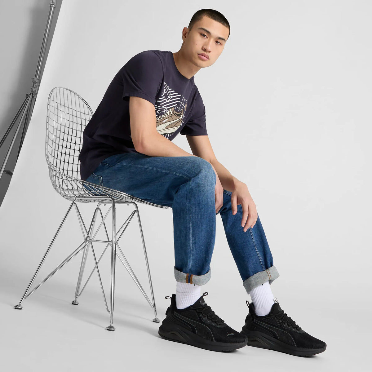 PUMA Black-Cool Dark Gray