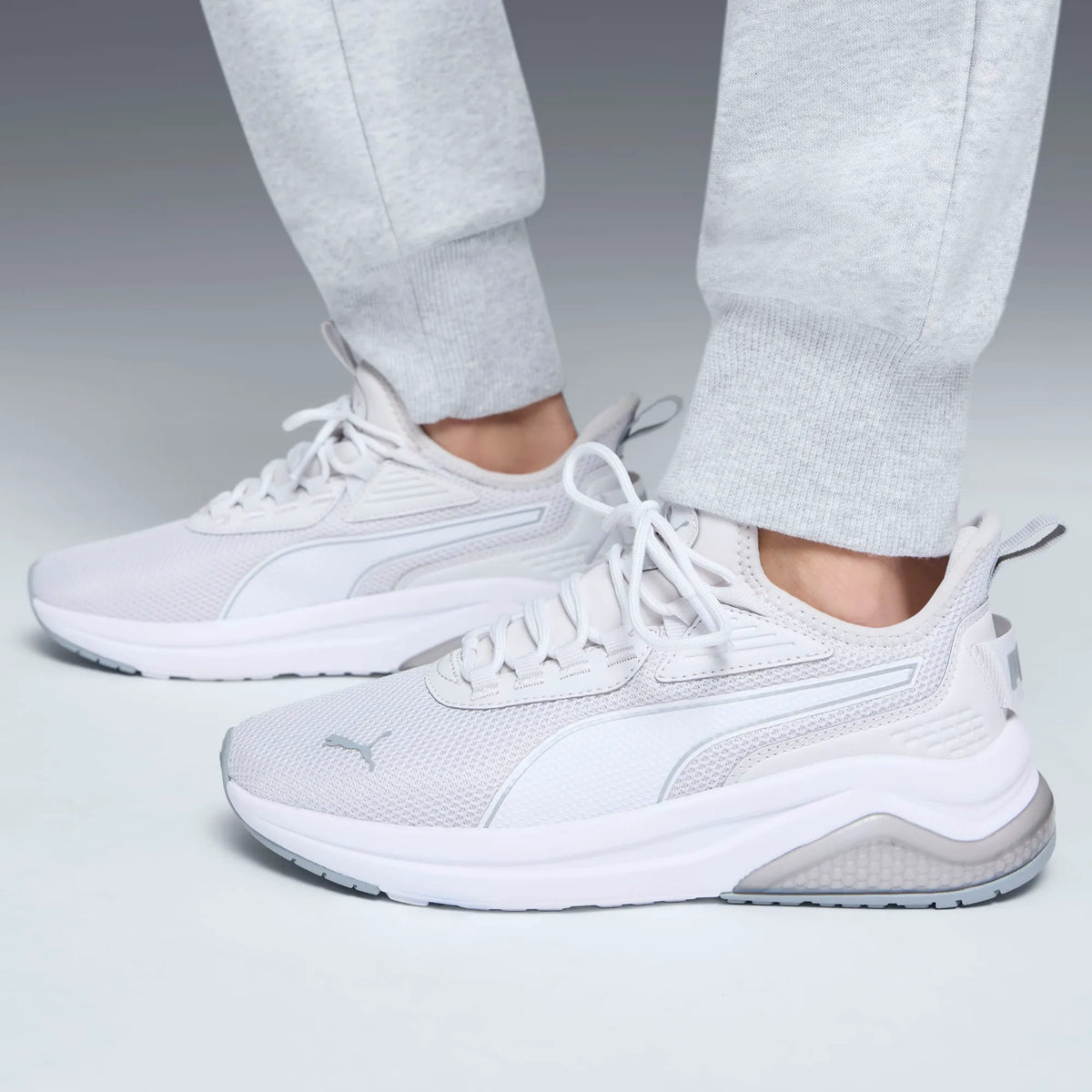 Feather Gray-PUMA White-PUMA Silver