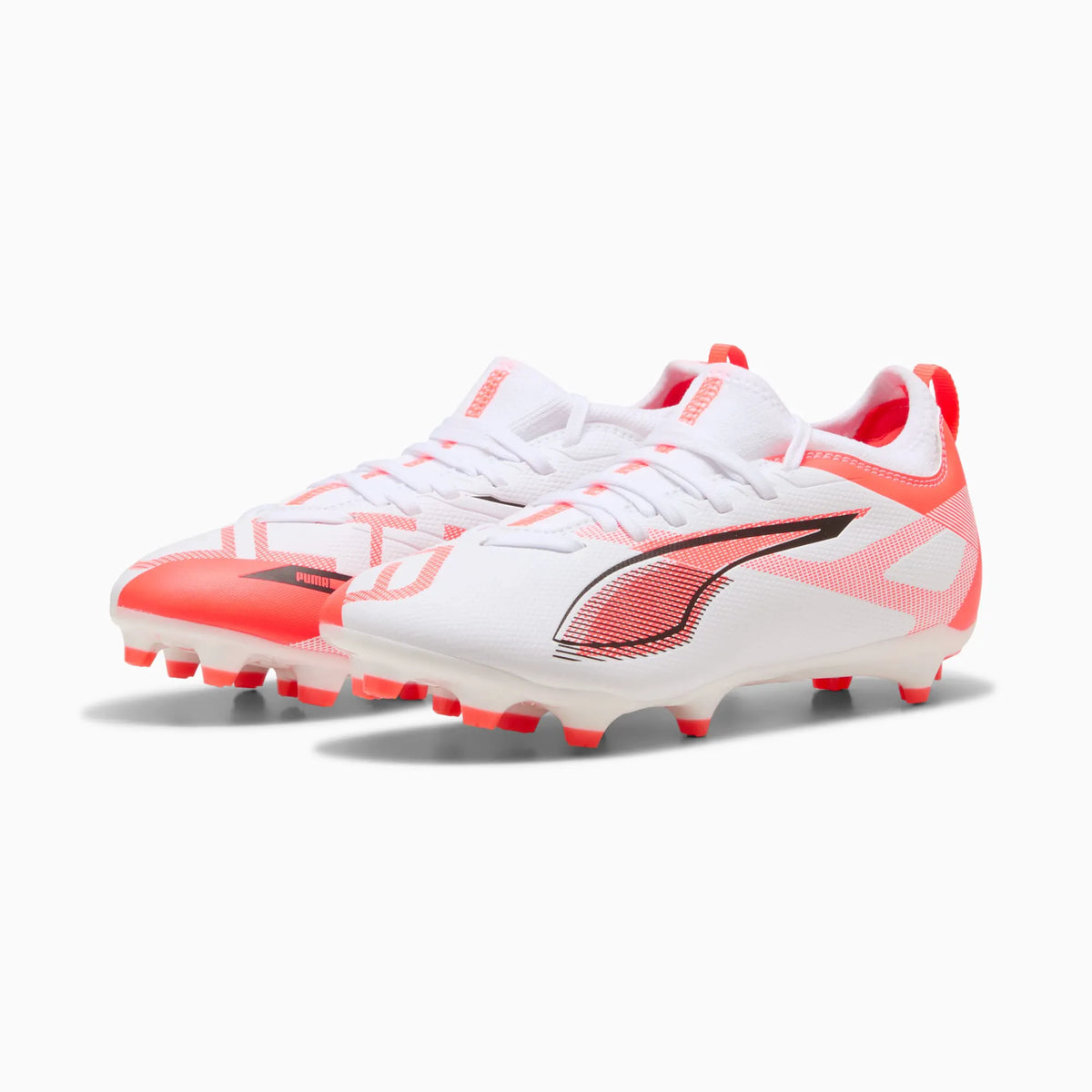 PUMA White-PUMA Black-Glowing Red