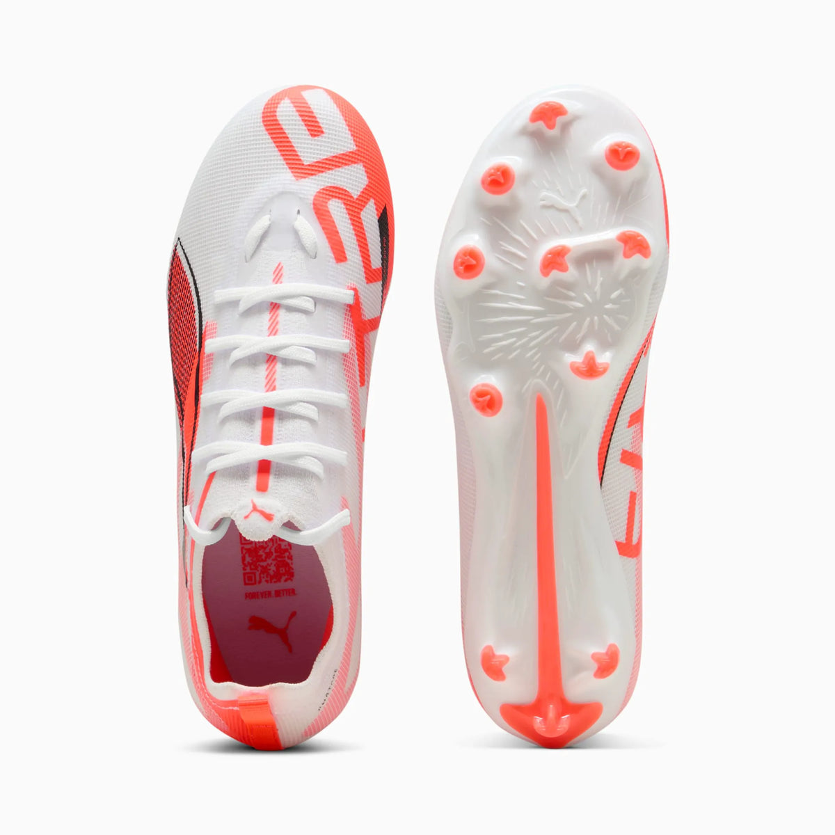 PUMA White-PUMA Black-Glowing Red
