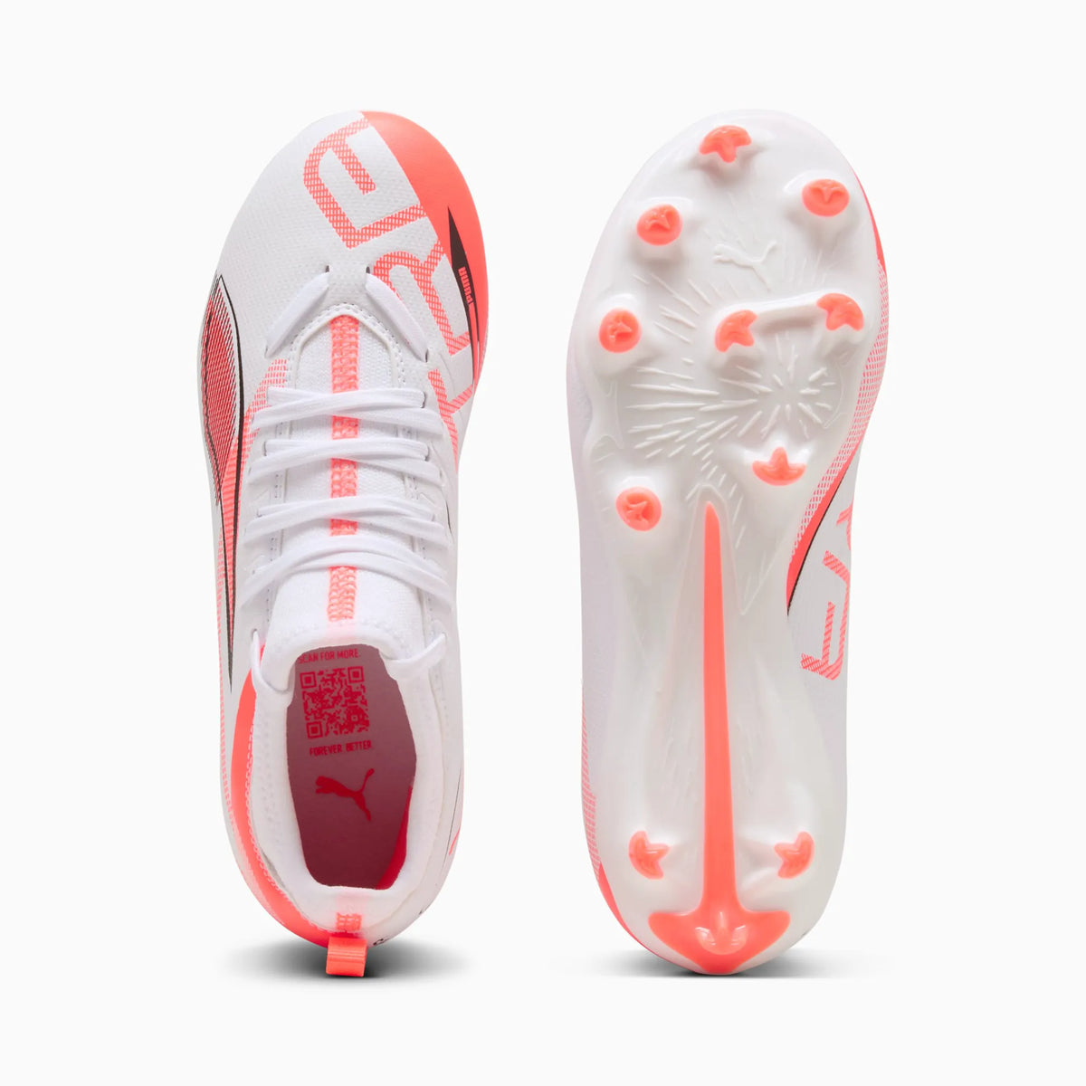 PUMA White-PUMA Black-Glowing Red