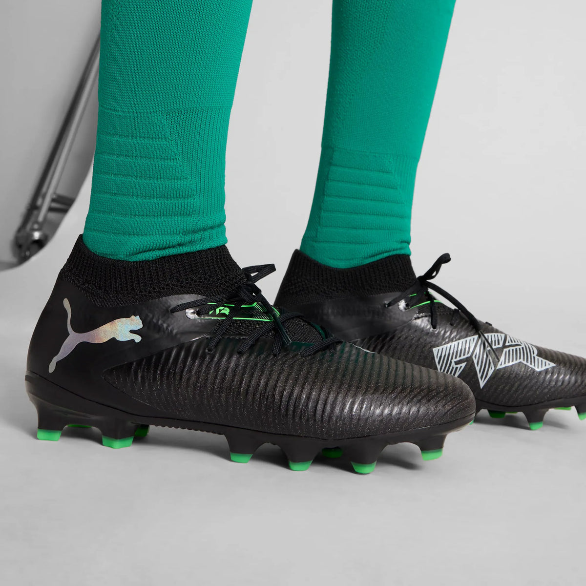 PUMA Black-Cool Light Gray-Fluo Green