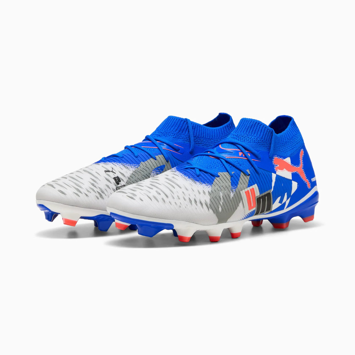PUMA White-Ultra Blue-Feather Gray-PUMA Black-Glowing Red