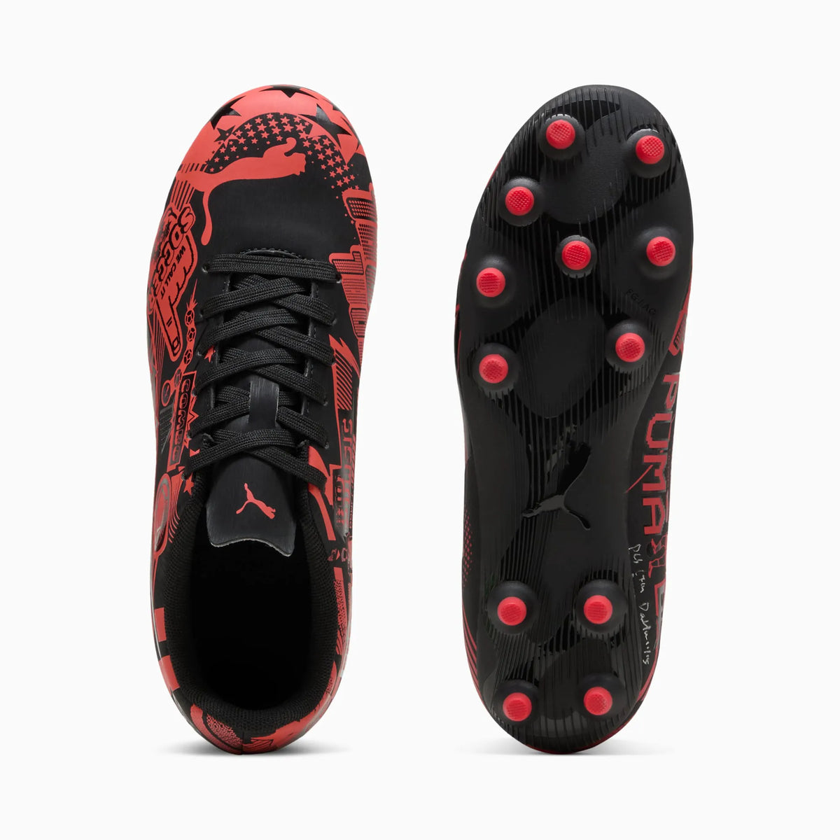 PUMA Black-PUMA Red