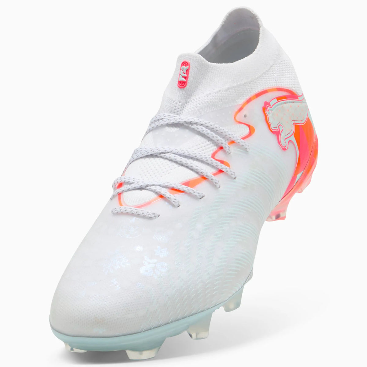 PUMA White-Ultra Orange-Pink Alert-Light Aqua