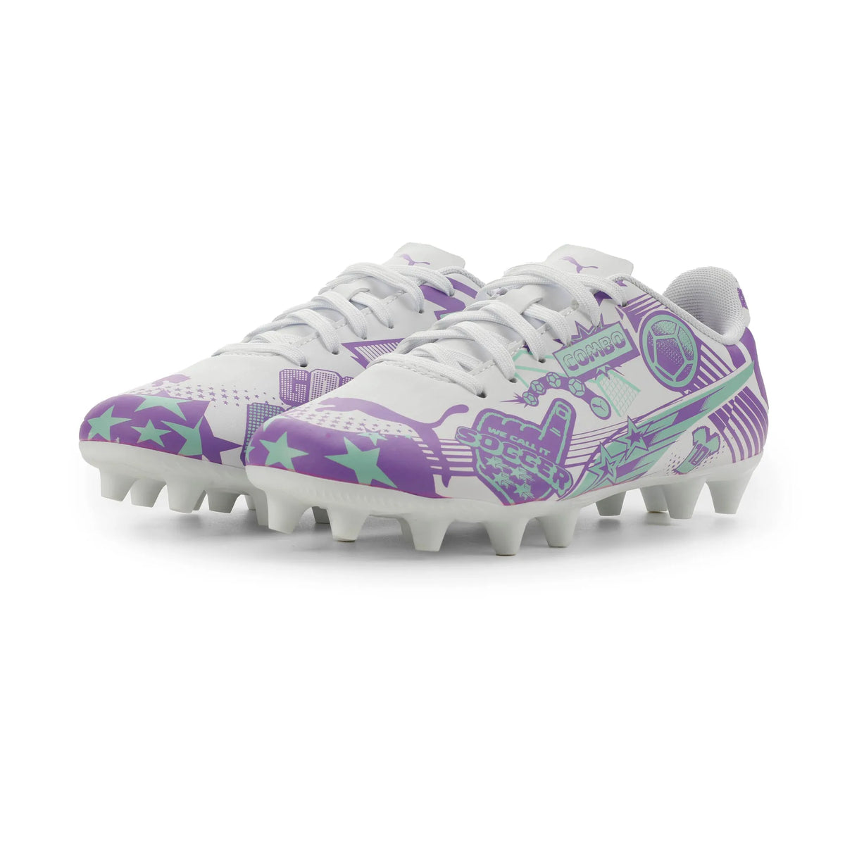 PUMA White-Purple Glimmer-Mint Jelly