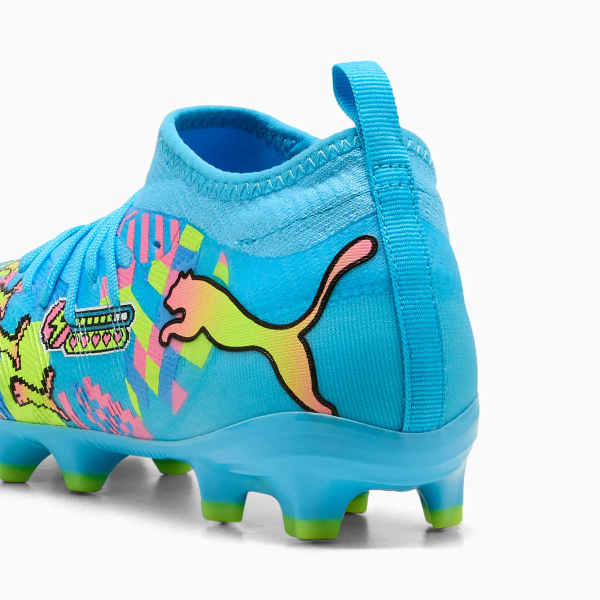 PUMA White-Blue Glimmer-Pink Glimmer-Yellow Alert