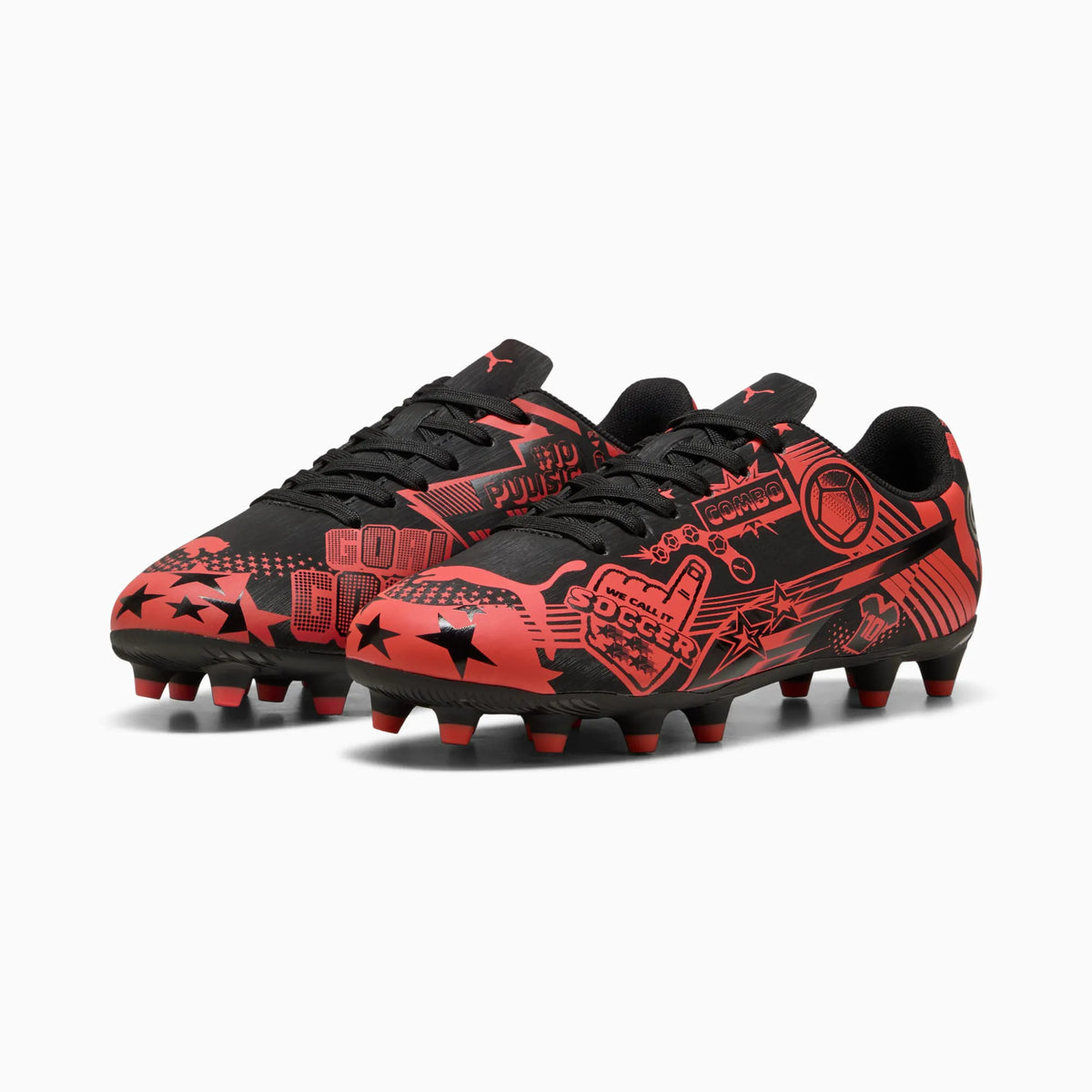 PUMA Black-PUMA Red