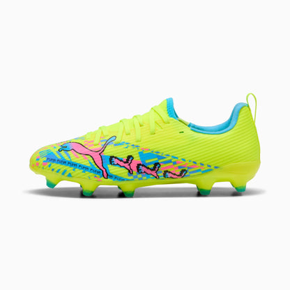PUMA White-Blue Glimmer-Pink Glimmer-Yellow Alert