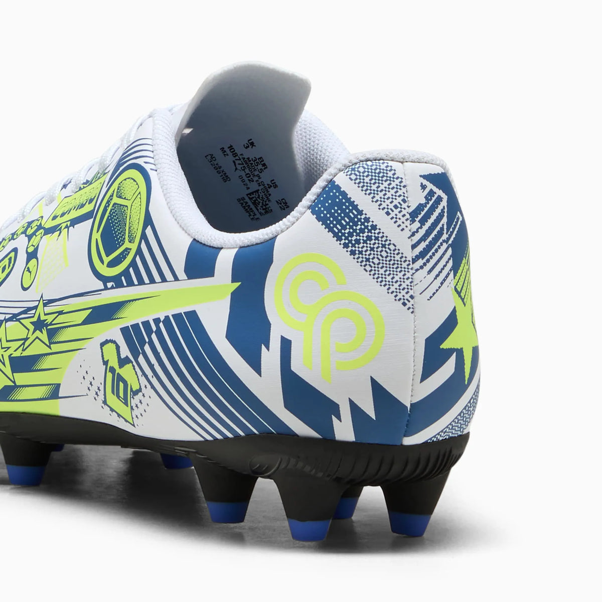 PUMA White-Lake Blue-Yellow Alert