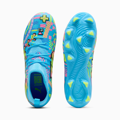 PUMA White-Blue Glimmer-Pink Glimmer-Yellow Alert