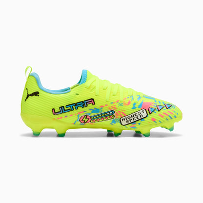 PUMA White-Blue Glimmer-Pink Glimmer-Yellow Alert