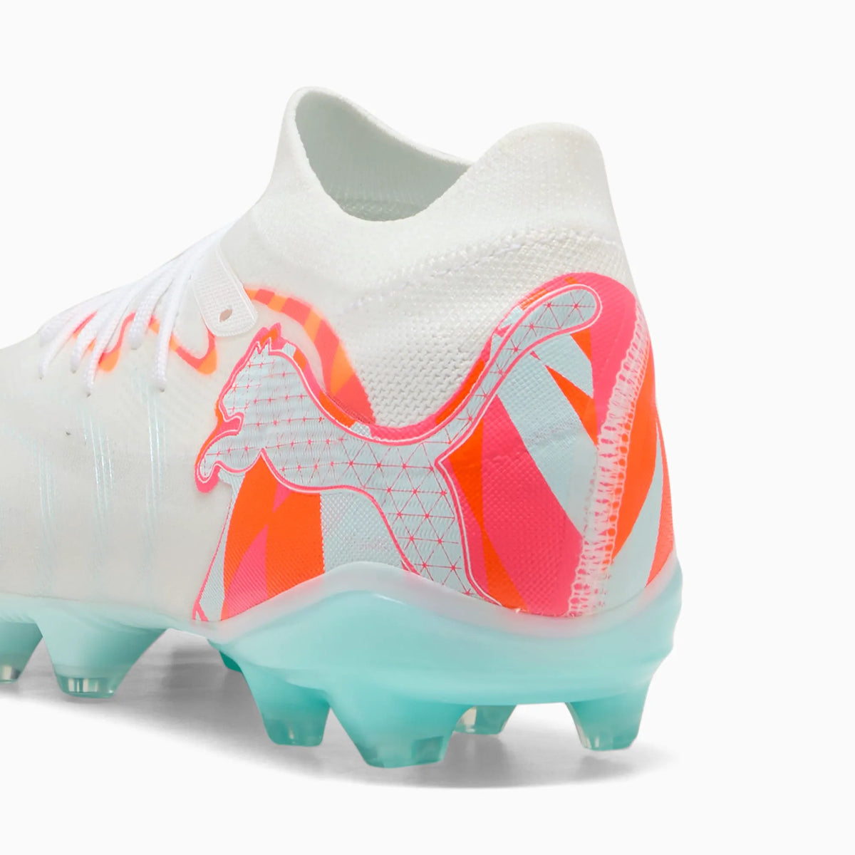 PUMA White-Ultra Orange-Pink Alert-Light Aqua