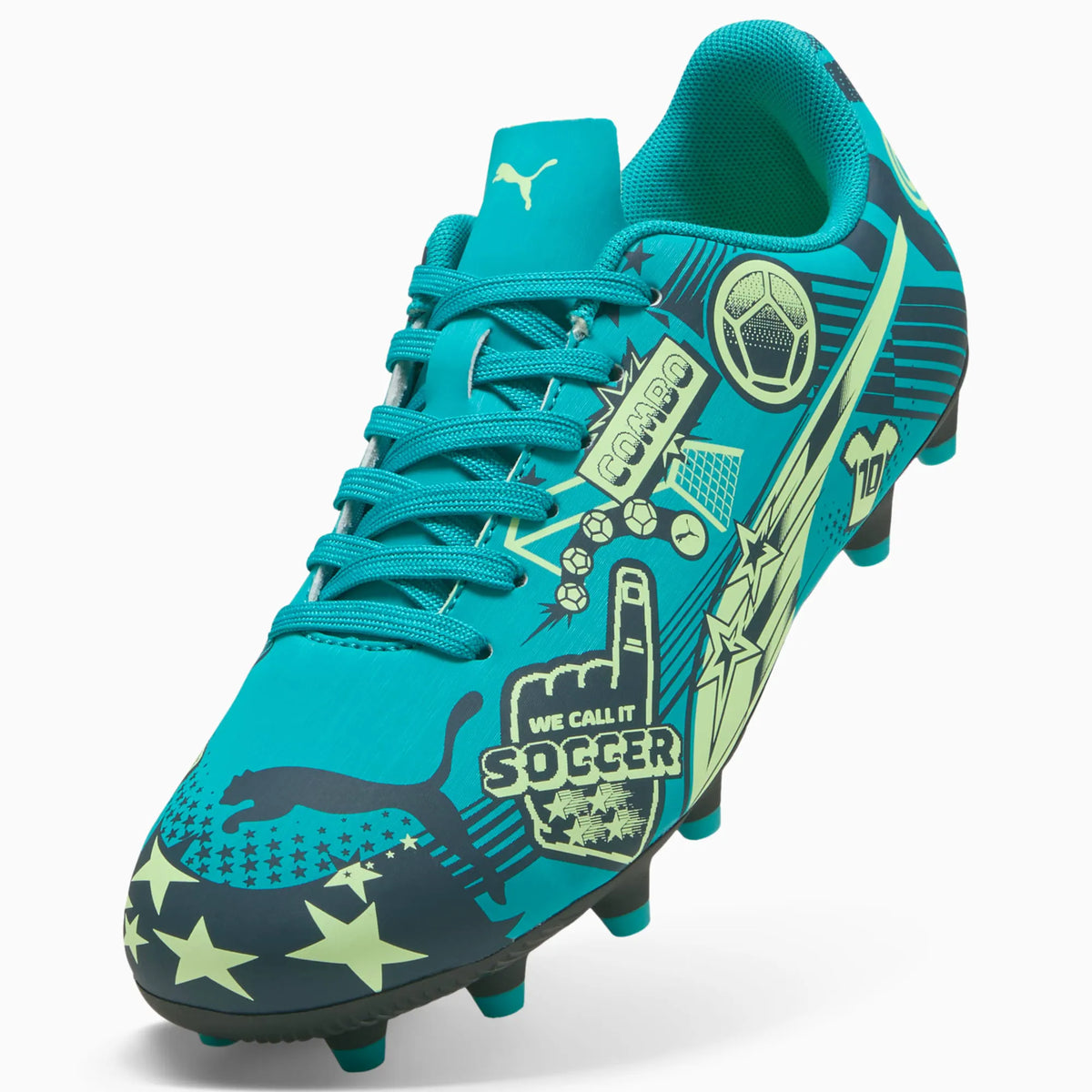 Deep Aqua-Marine Blue-Speed Green