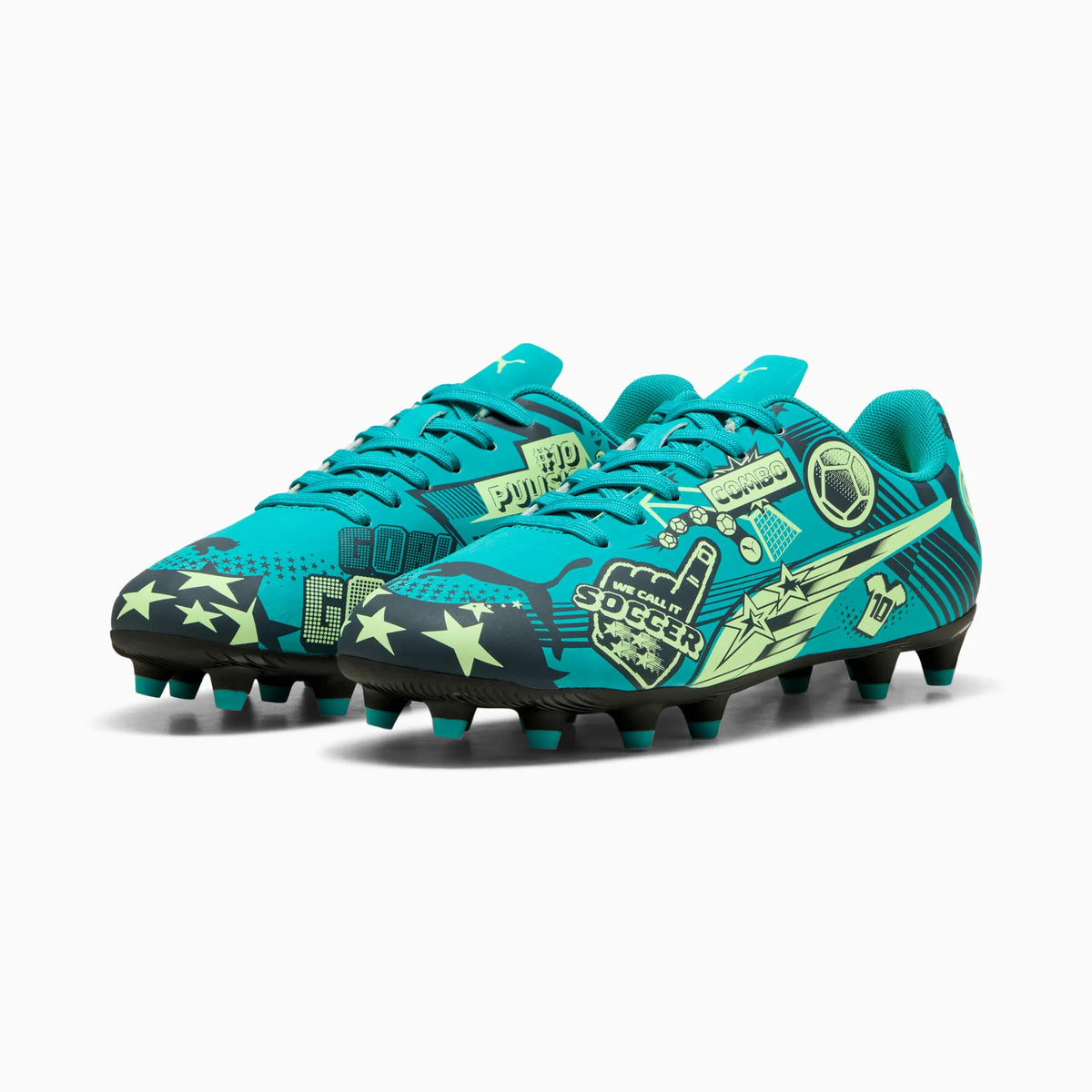 Deep Aqua-Marine Blue-Speed Green