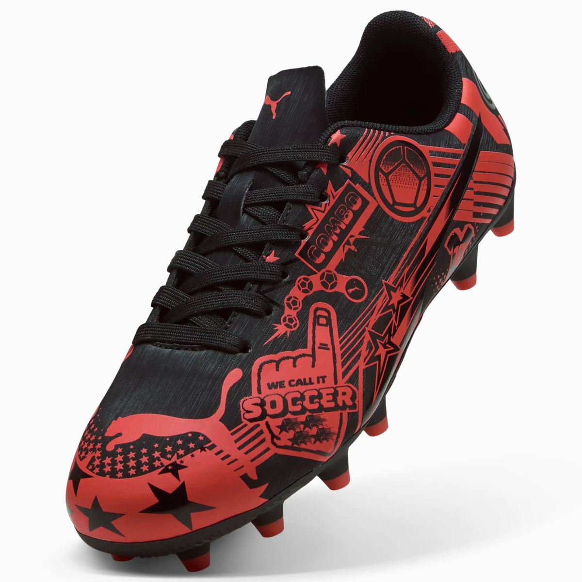 PUMA Black-PUMA Red
