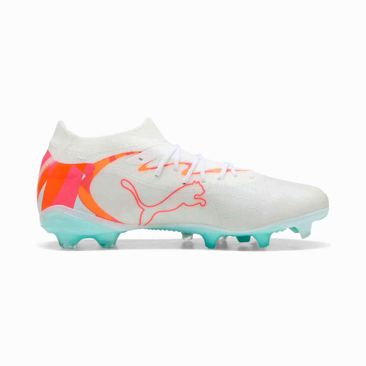 PUMA White-Ultra Orange-Pink Alert-Light Aqua
