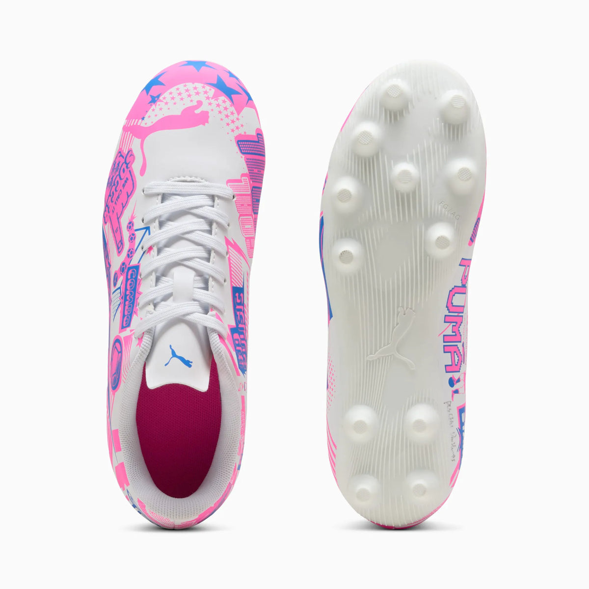 PUMA White-Poison Pink-Ultra Blue