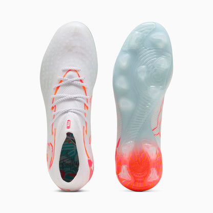 PUMA White-Ultra Orange-Pink Alert-Light Aqua