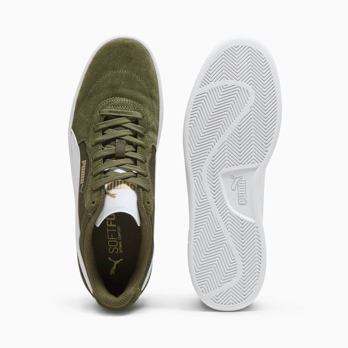 Dark Olive-PUMA White