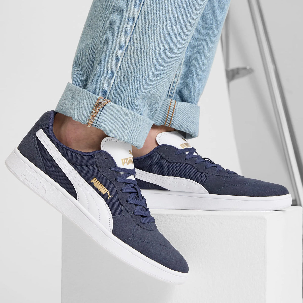 PUMA Navy-PUMA White