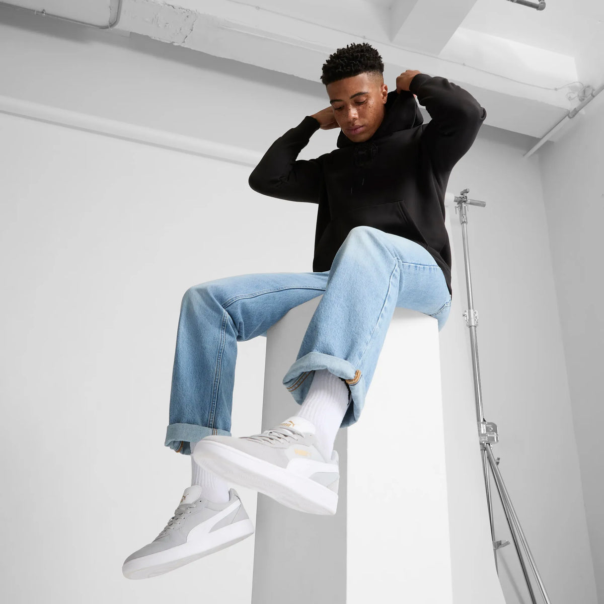 Flat Light Gray-PUMA White