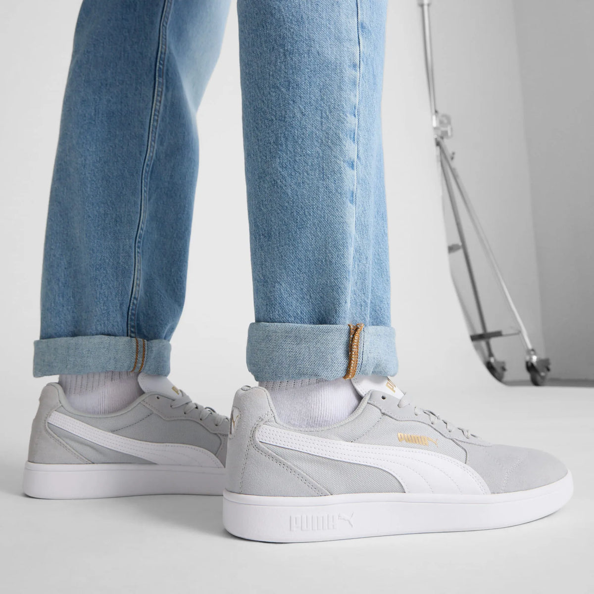 Flat Light Gray-PUMA White