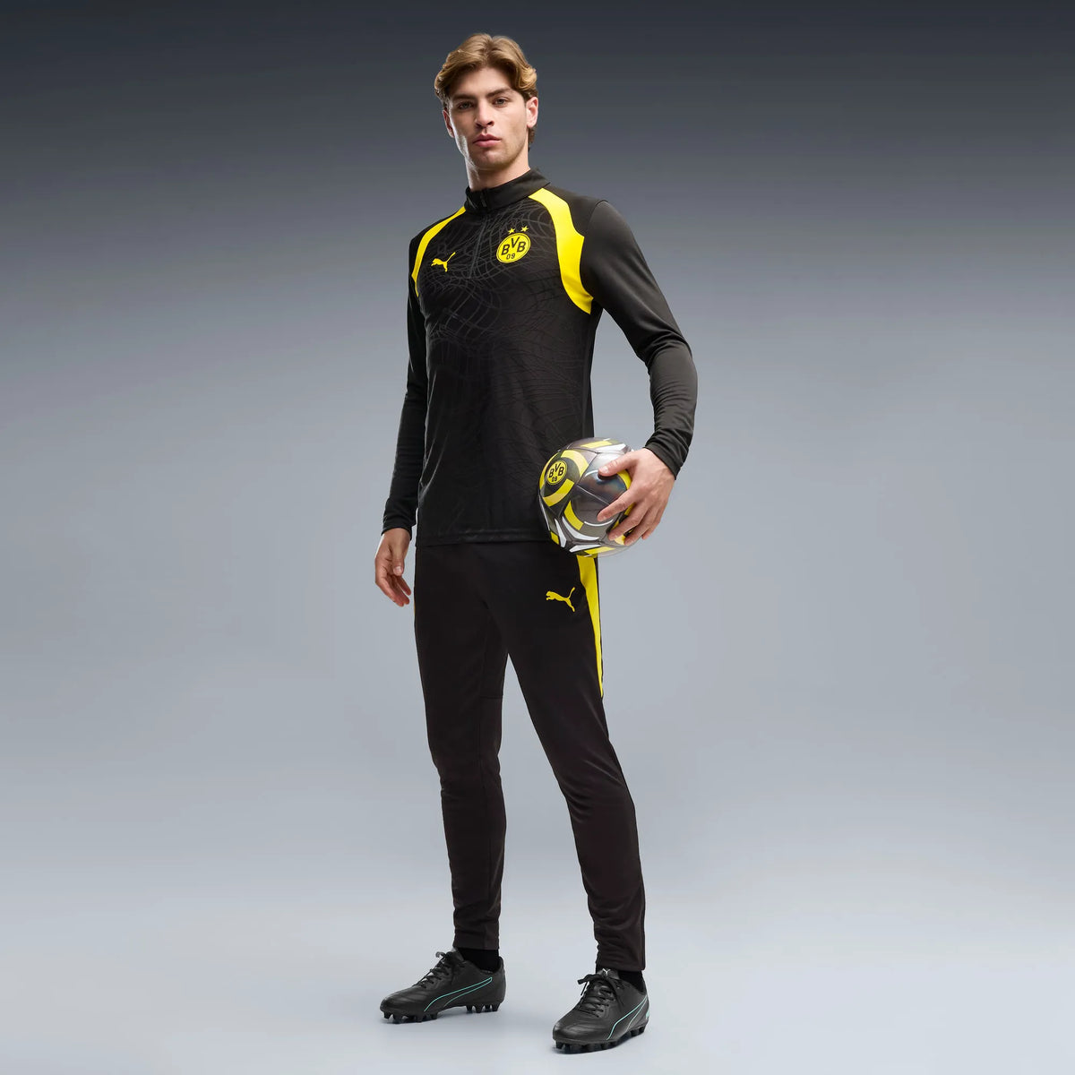 PUMA Black-Faster Yellow