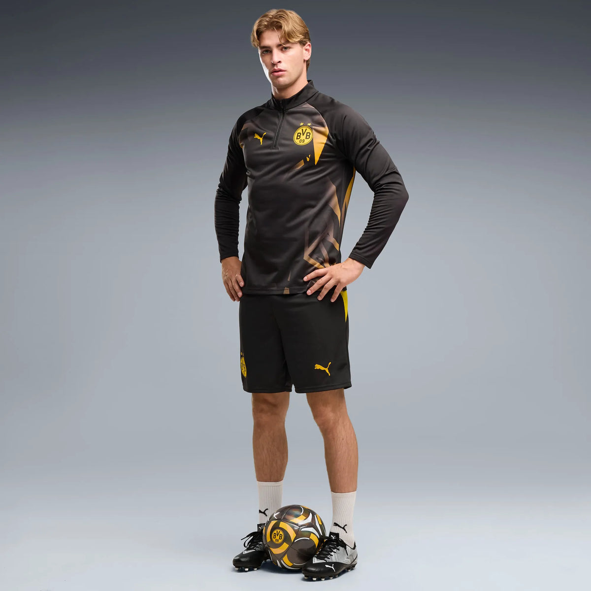 PUMA Black-Faster Yellow