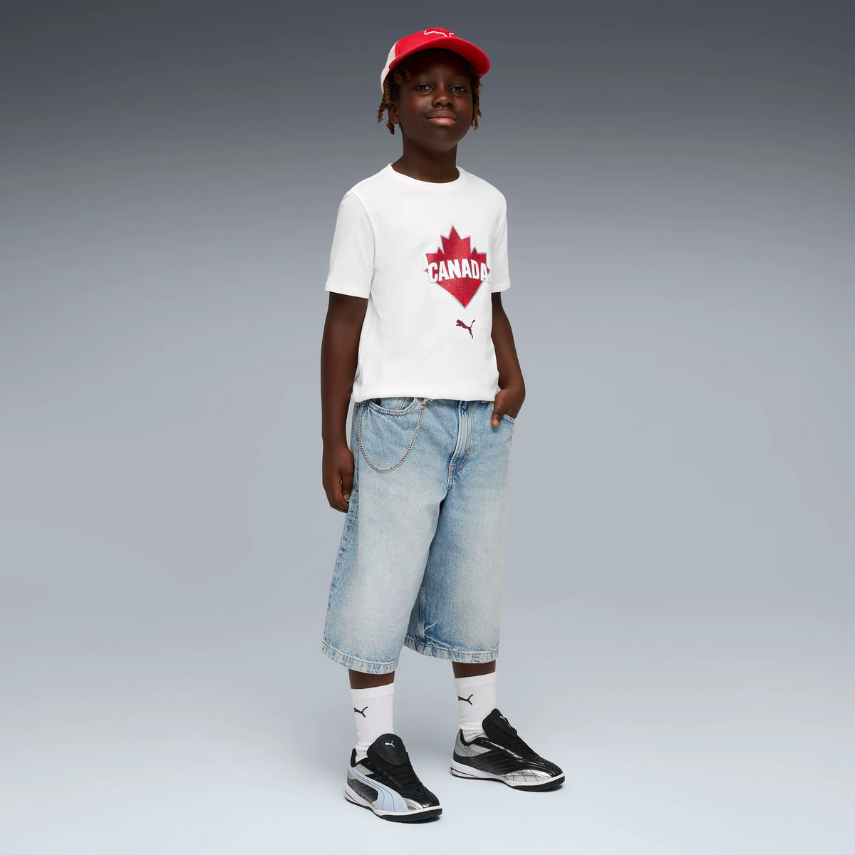 PUMA White-PUMA Red