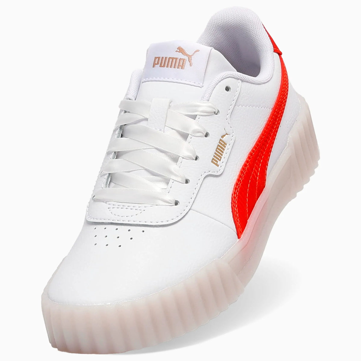 PUMA White-Fierce Red-PUMA Gold