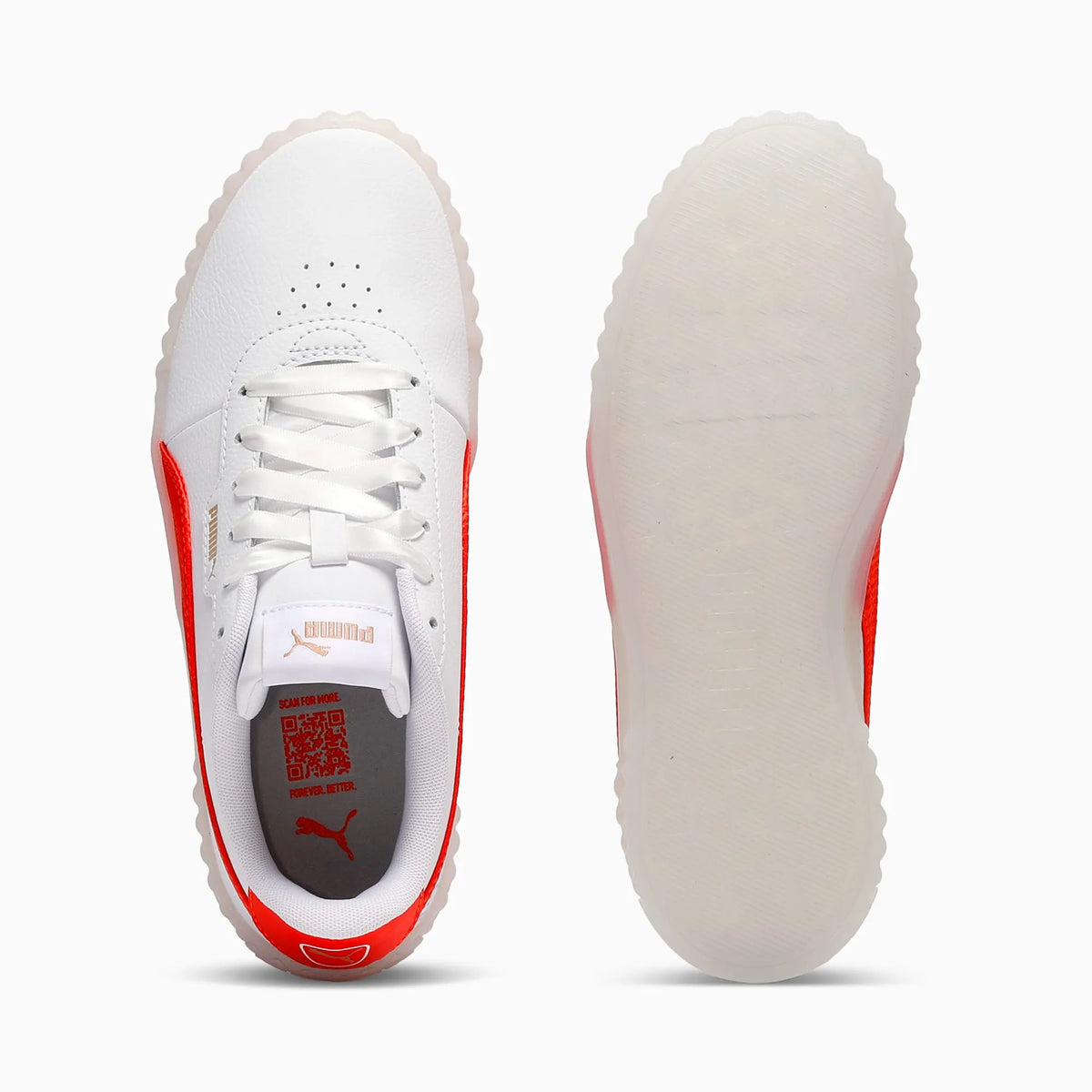 PUMA White-Fierce Red-PUMA Gold