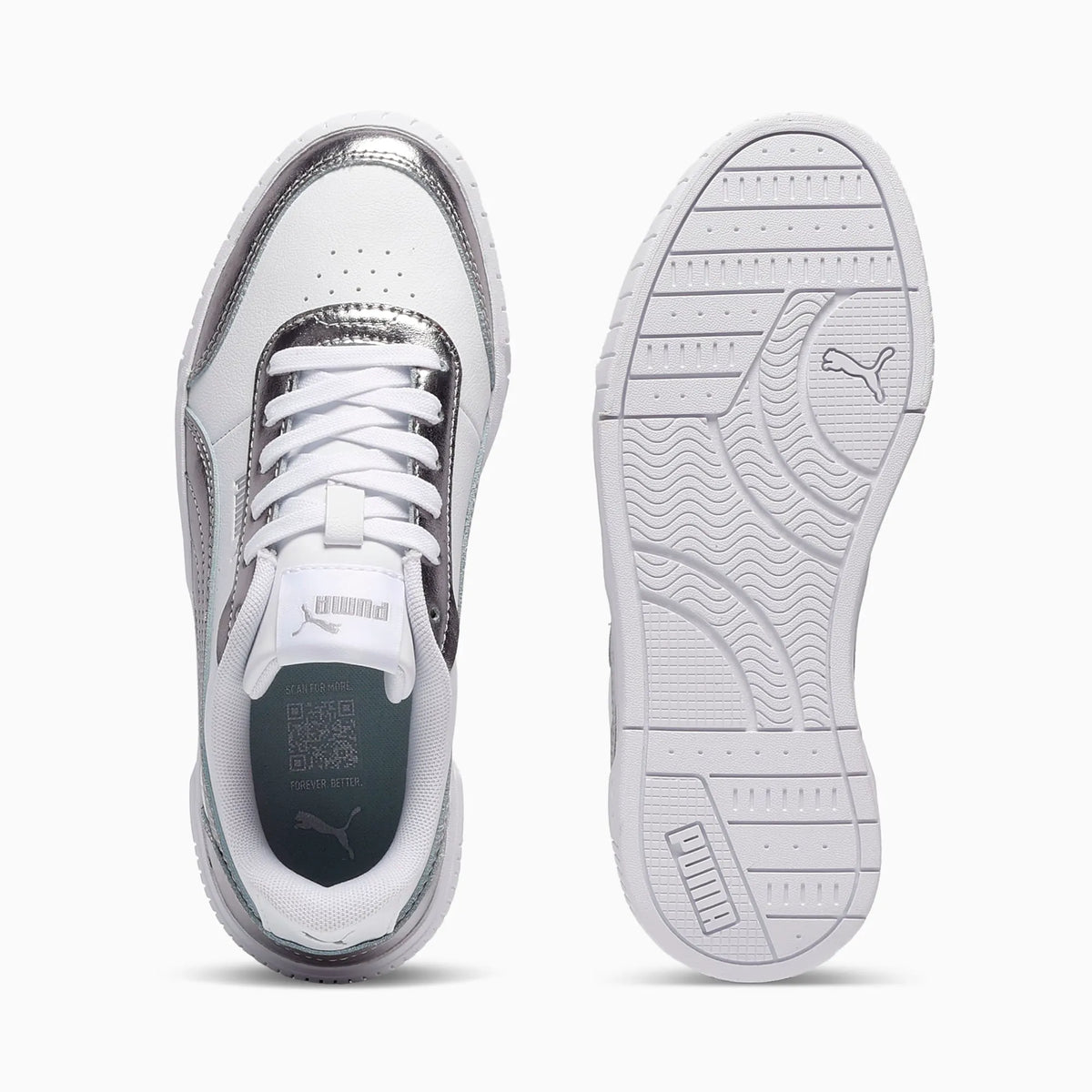 PUMA White-Matte Silver-PUMA Silver