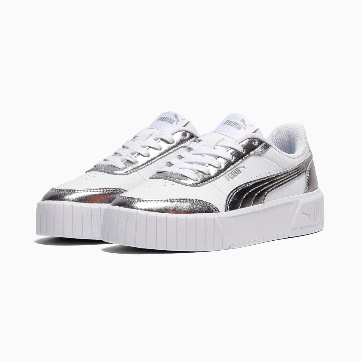PUMA White-Matte Silver-PUMA Silver