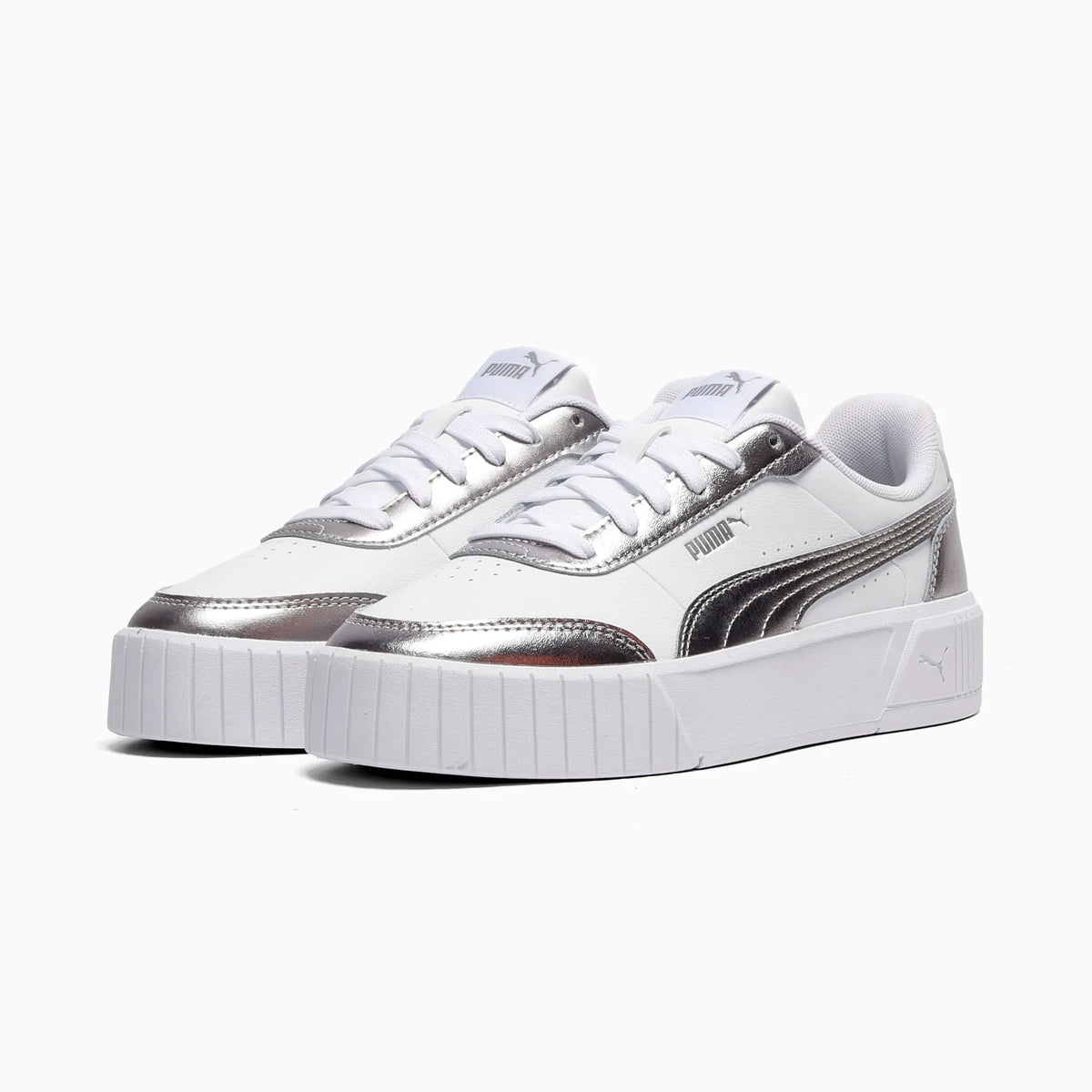 PUMA White-Matte Silver-PUMA Silver